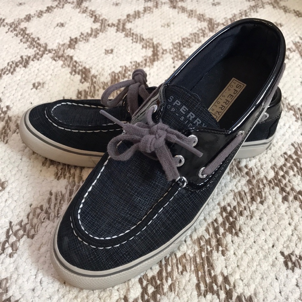 Navy Blue Sperry Top-Siders